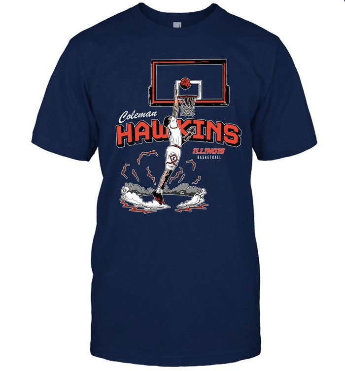 Illinois Basketball Coleman Hawkins Shirt
