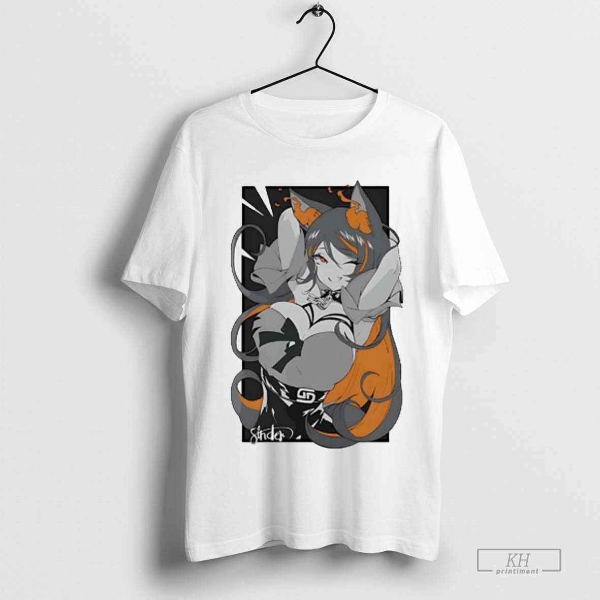Sinder American Vtuber Graphic Shirt T Shirt