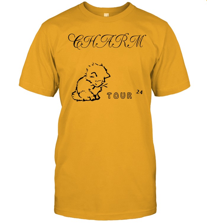 Limited Clairo Charm Cat Tour 2024 T Shirt
