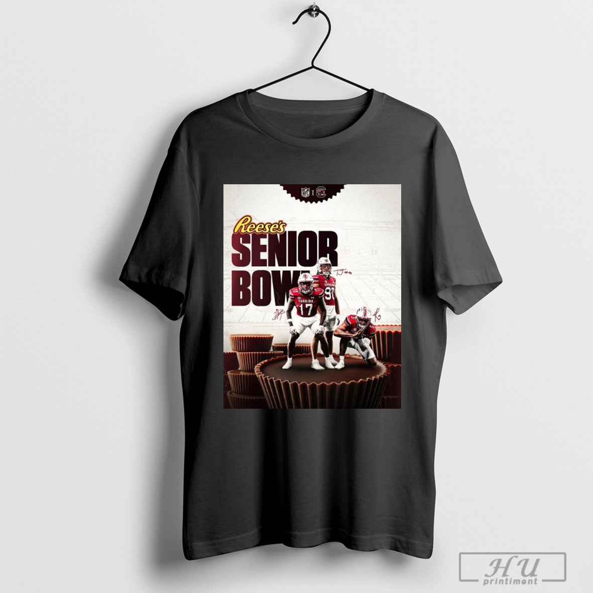Poster Reeses Senior Bowl Demetrius Knight Jr Signatures Gamecock Football T Shirt Hoodied Sweatshirt