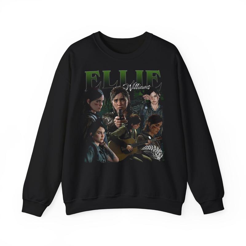 Ellie Williams The Last Of Us Vintage T-Shirt, TLOU Vintage Shirt, Ellie Williams Gift For Movies Lovers Casual Clothing Fabric Sweatshirts Streetwea