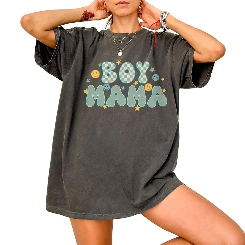 Comfort Colors Retro Boy Mama Shirt, Mother's Day Gifts For Boy Mama, New Boy Mama Gifts, Mom Of Boys, Mama Shirts, Mom Life Shirt Mama Gift, Mom Wome