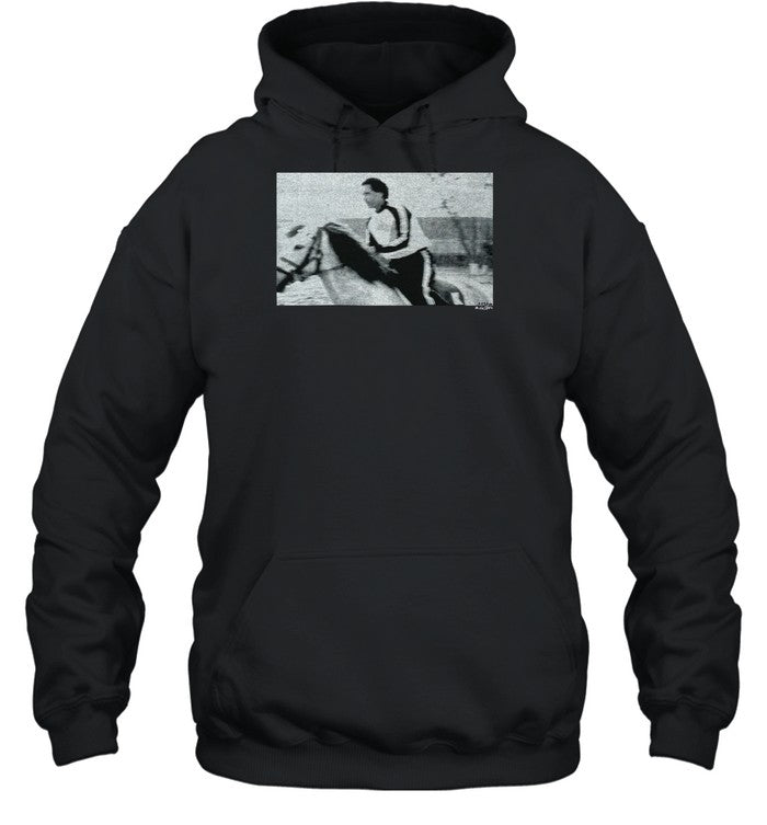 Gaddafi On A Horse Champion Hoodie