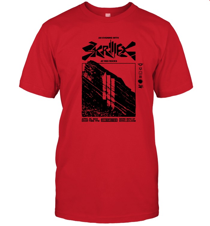 An Evening With Skrillex At Red Rocks Shirt 2023