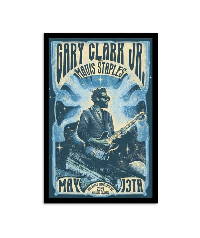 Gary Clark Jr May 13, 2024 Red Rock Amphitheatre, Morrison, CO Poster