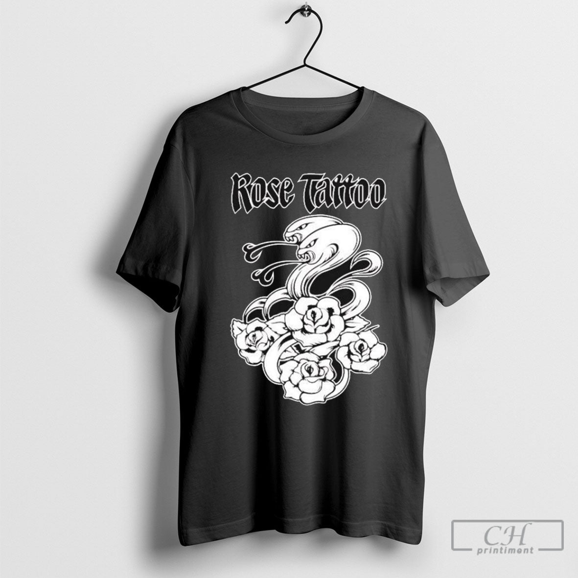 Rose Tattoo Mono Snakes And Roses T Shirt