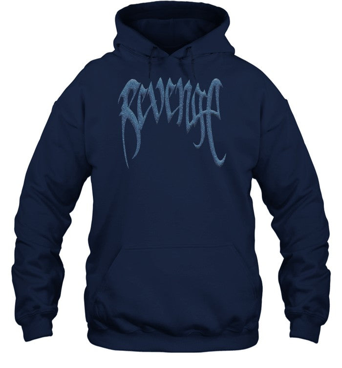 Revenge Glitter Arch Logo Treated Vintage Hoodie