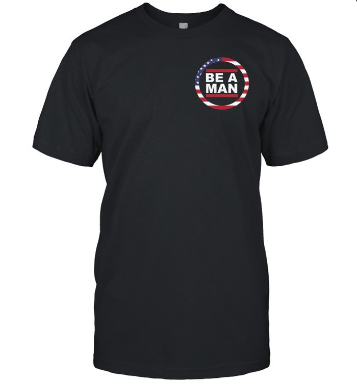 Harmon Wearing Boston Be A Man Patriotic Bam Shirt