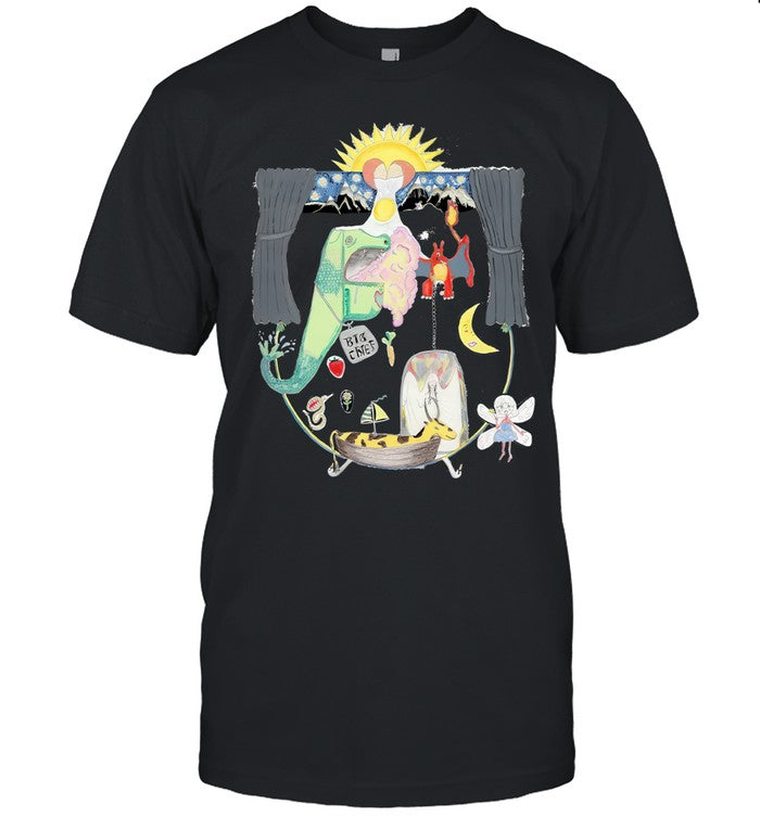 Men Big Thief The Goat Boat Black T-Shirt