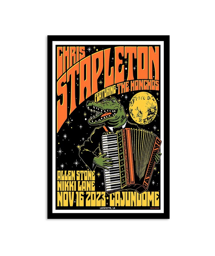 Chris Stapleton November 16, 2023 Cajundome Lafayette, LA Poster