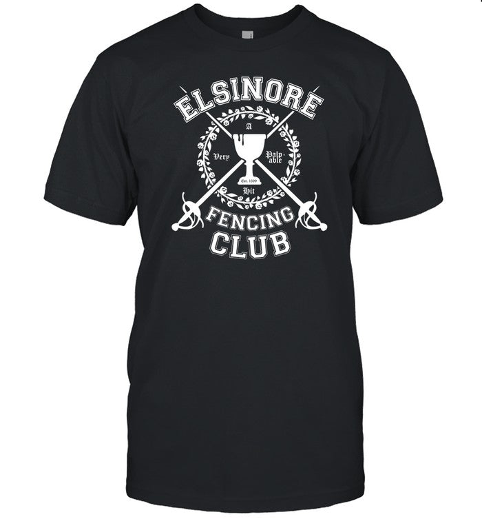 Andrew Scott Wearing Elsinore Fencing Club Shirt