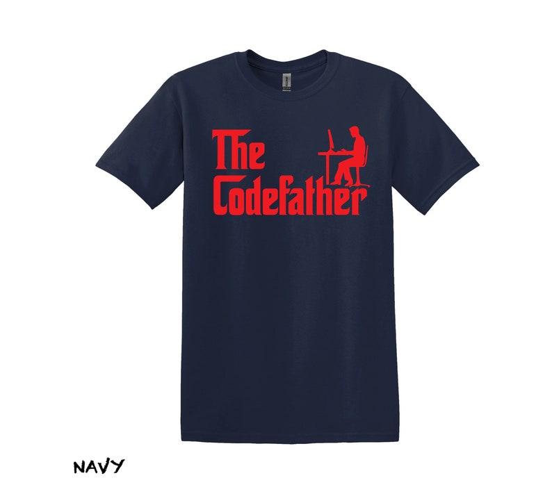 Coding Shirt, The Codefather Programmers T-shirt, Graphic for Software Engineers, Unique Unisex Tee, Engaging Coder Fashion Gift