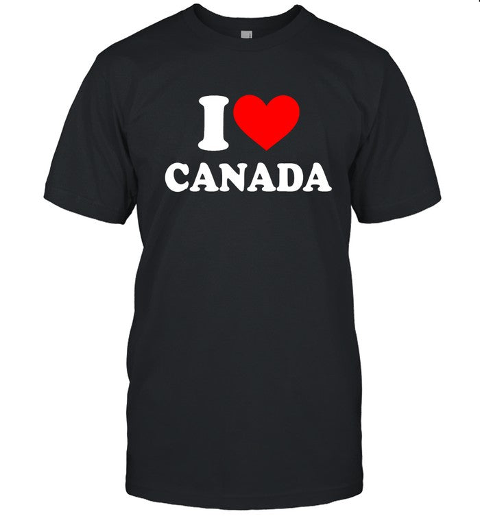 Elon Musk Wearing I Love Canada T Shirt