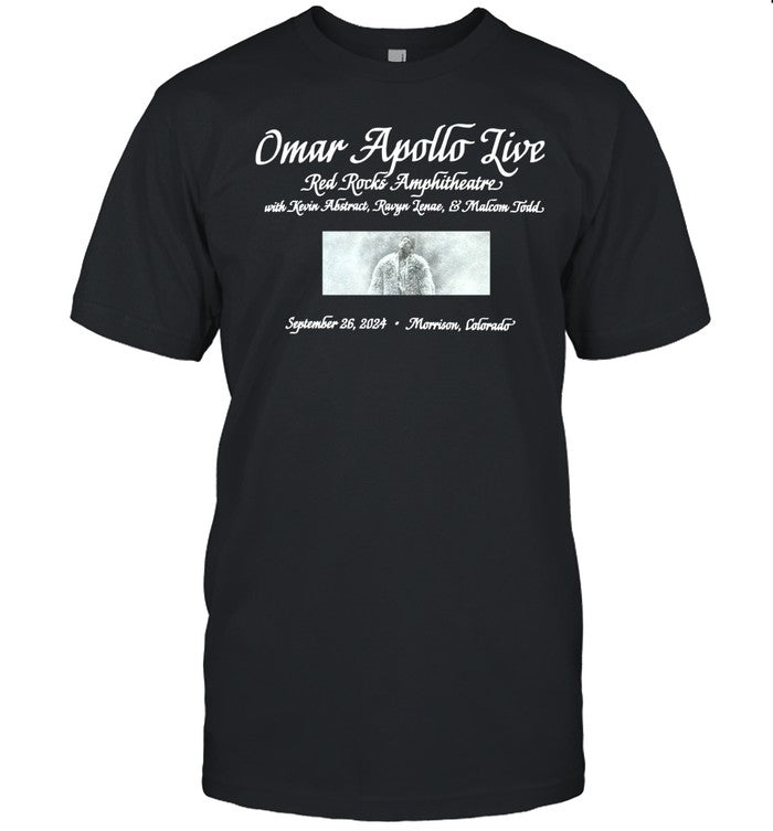 Omar Apollo September 26 2024 Red Rocks Morrison CO T-Shirt