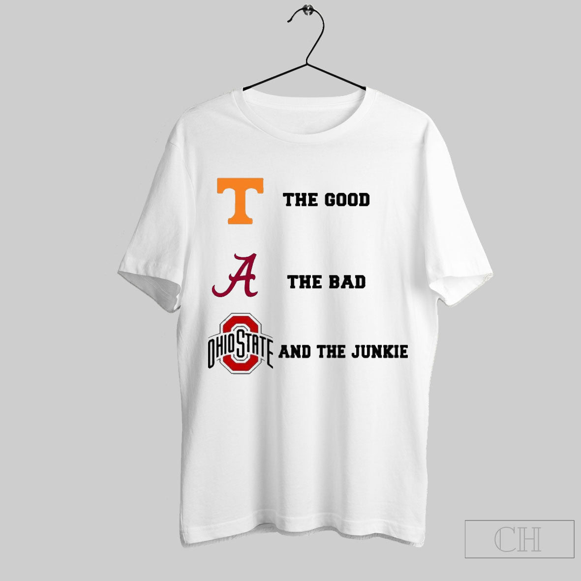 Tennessee Vols The Good Alabama Crimson Tide The Bad Ohio State Buckeyes And The Junkie Football T Shirt Sweater