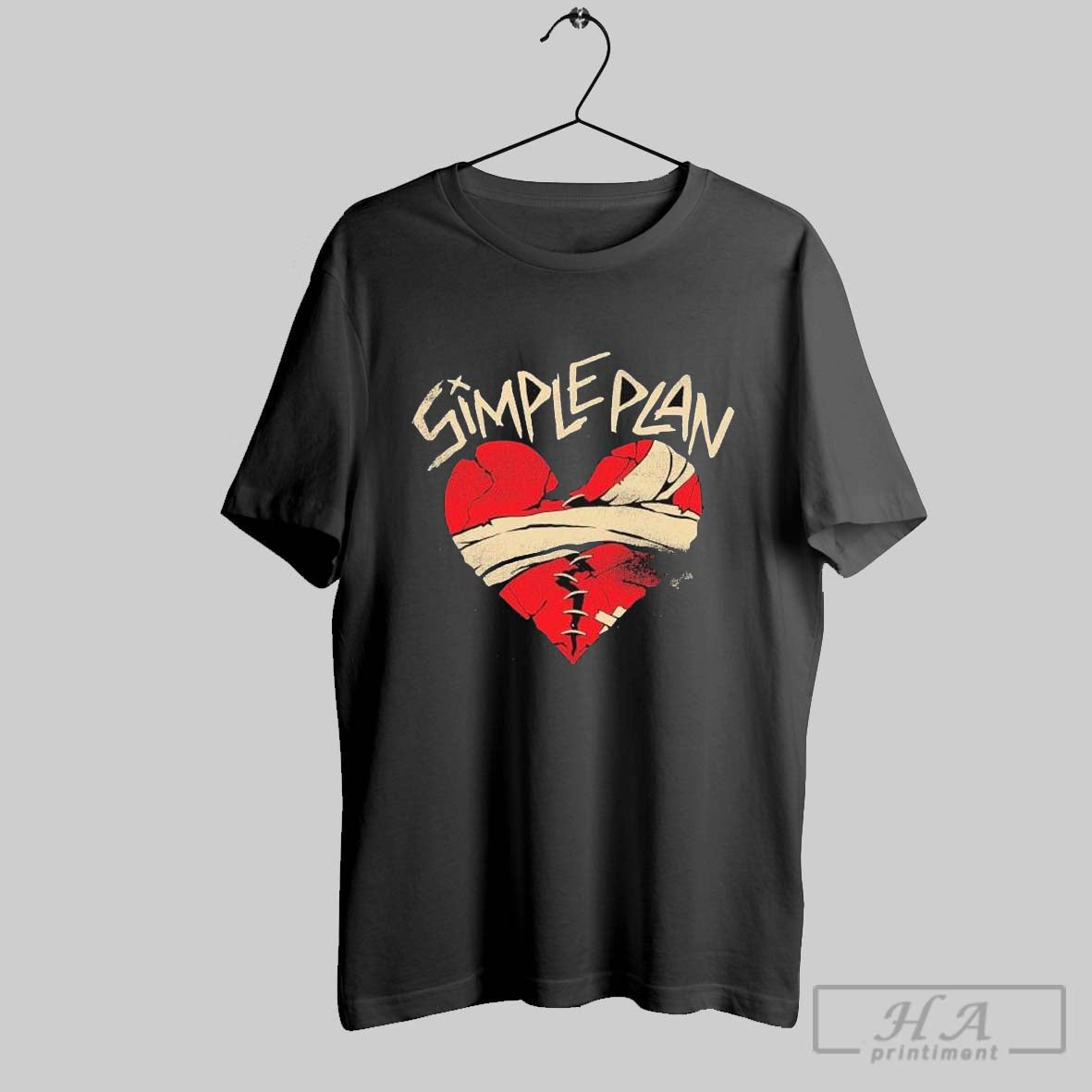 Simple Plan Valentines Day Heart T Shirt