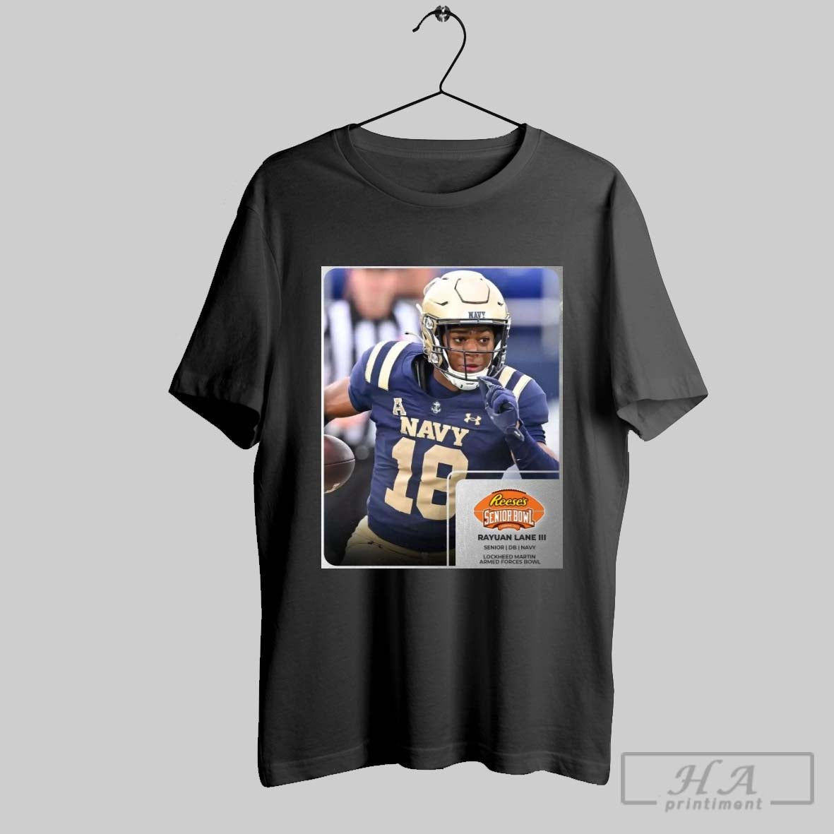 Rayuan Lane Iii Senior Db Navy Lockheed Martin Armed Forces Bowl The Senior Bowl T Shirt