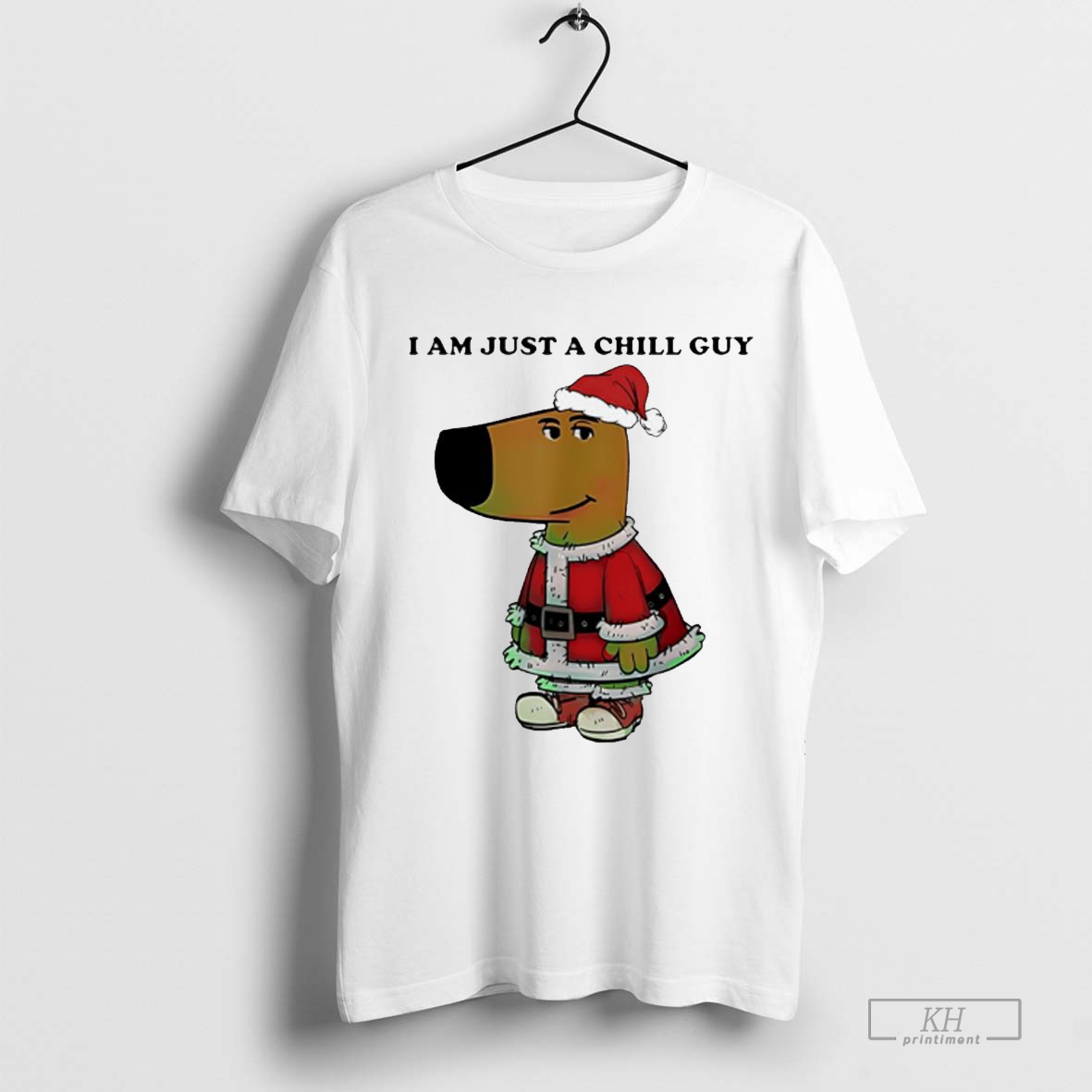 Santa chill guy I am just a chill guy Christmas shirt