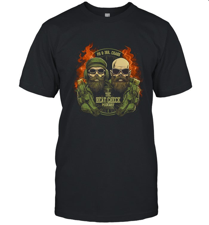 limited pr & mr chaos the heat check podcast shirt