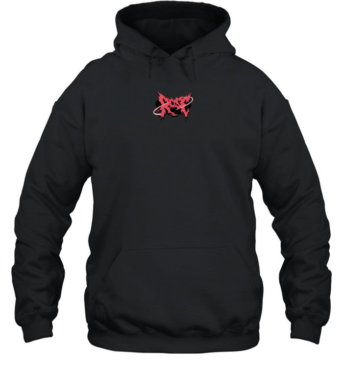 Hannahxxrose Wings Black Hoodie