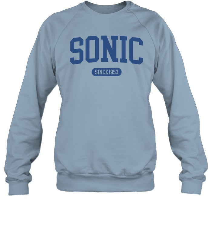 Jahmyr Gibbs Wearing Sonic Since 1953 Sweatshirt