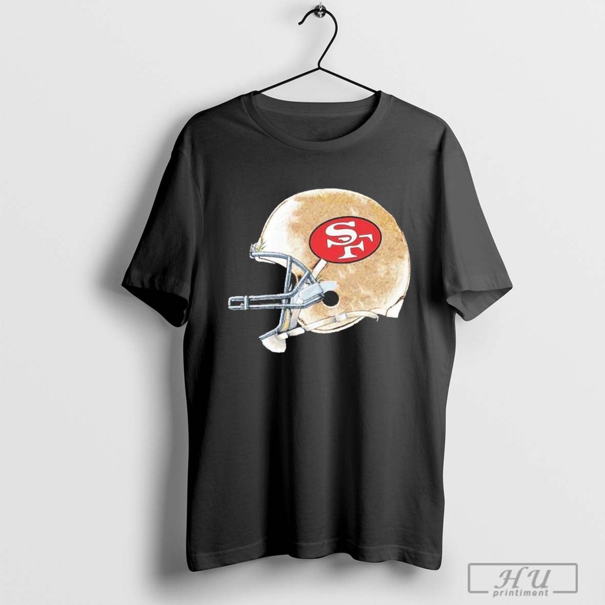 San Francisco 49ers Golf Wang Black Helmet T Shirt