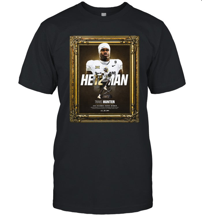 Limited Travis Hunter 2024 Heisman Trophy Award Winner Shirt