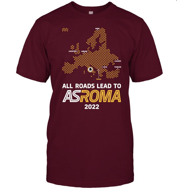 All roads lead to AS Roma 2022 tee