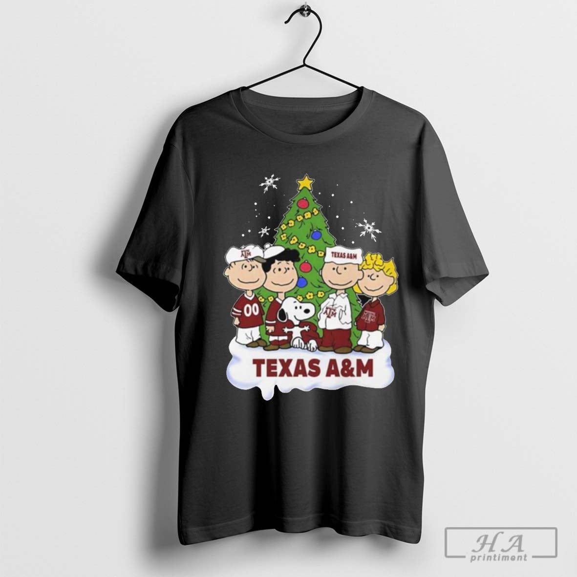 Snoopy And Friends Texas A&M Merry Christmas 2024 Shirt