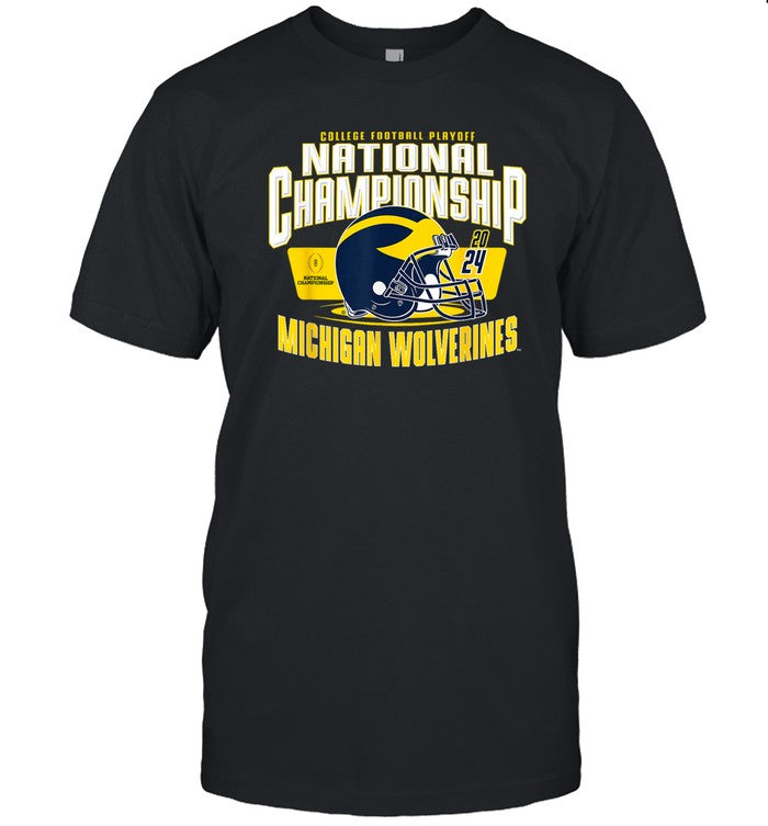 Limited Michigan Wolverines 2024 CFP National Championship Helmet Shirt