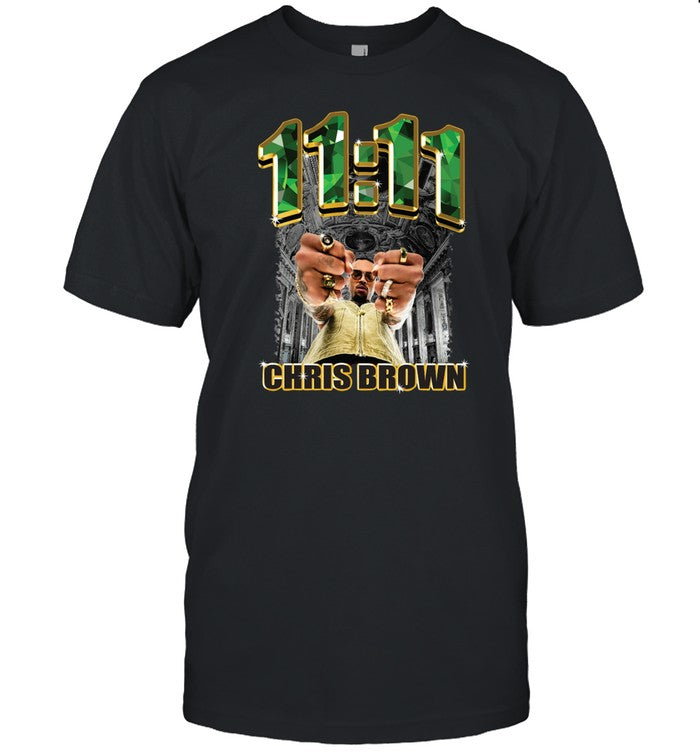 Chris Brown Emeralds And Gold T Shirt