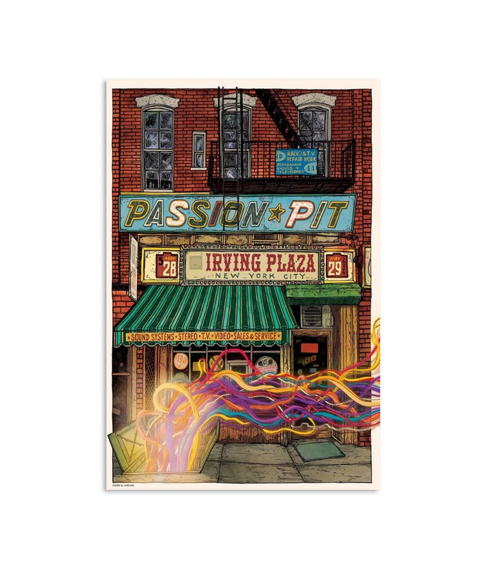 Passion Pit Irving Plaza May 28-29, 2024 New York City Event Poster