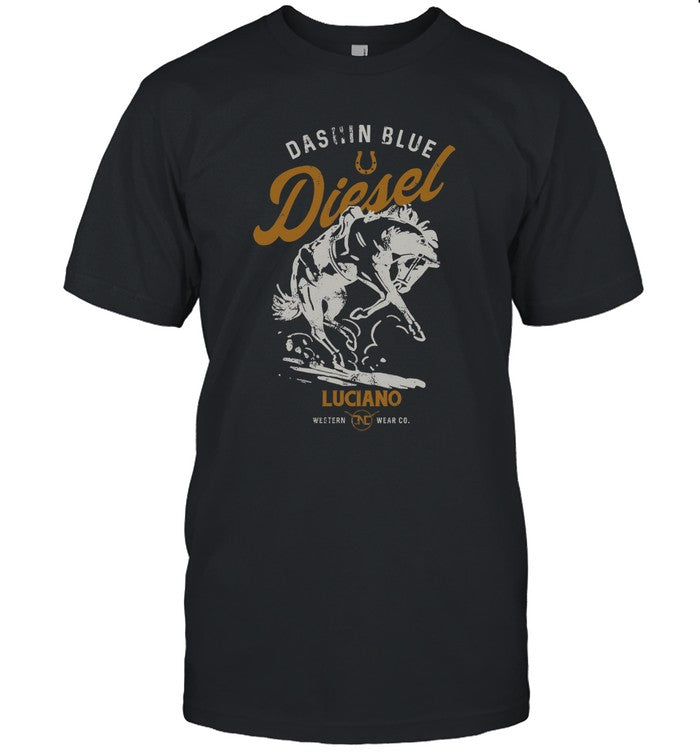 Luciano Western Wear Dashing Blue Diesel Shirt