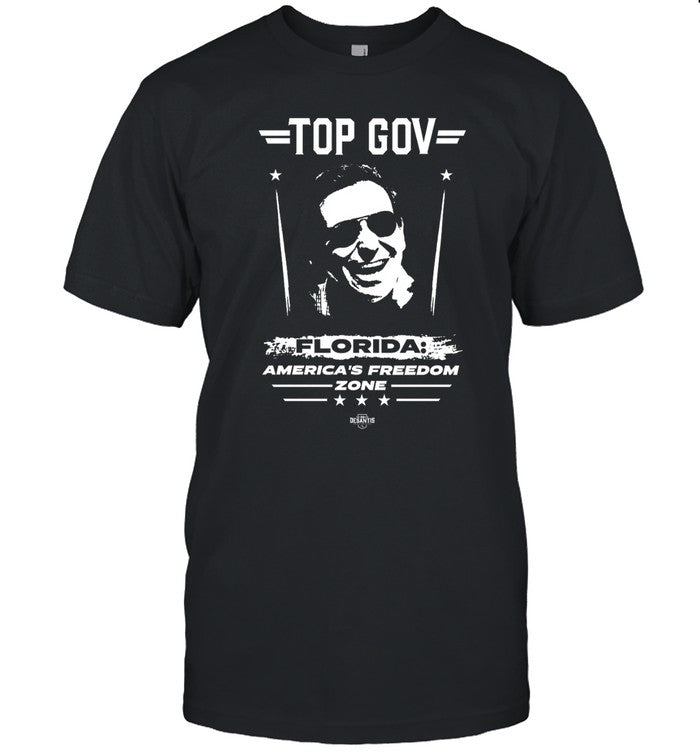 DeSantis Top Gov Florida America Freedom Zone T Shirt
