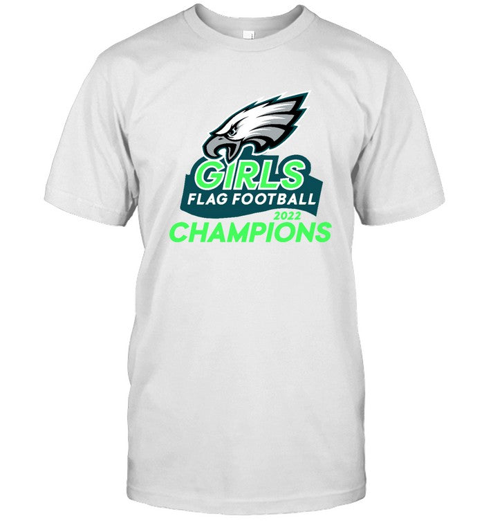 philadelphia eagles girls 2022 champions tee