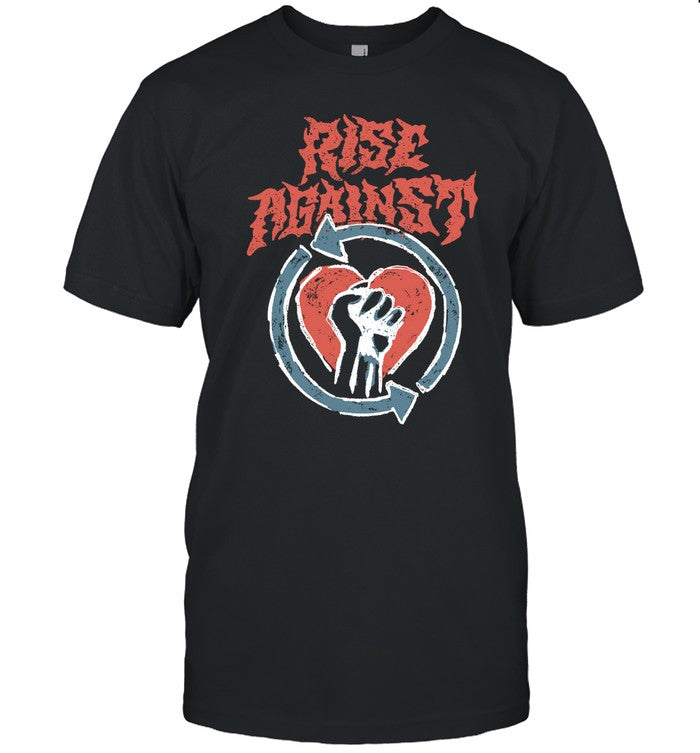2024 Rise Against Chalk Heartfist Shirt