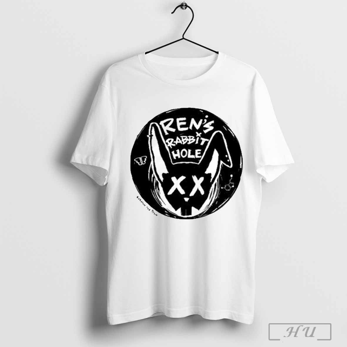 Ren Rabbit Hole White Tee Hoodie T Shirt