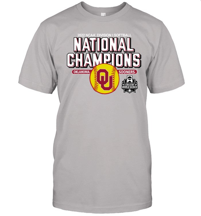 Oklahoma Sooners 2022 Softball Women's Champions Tee