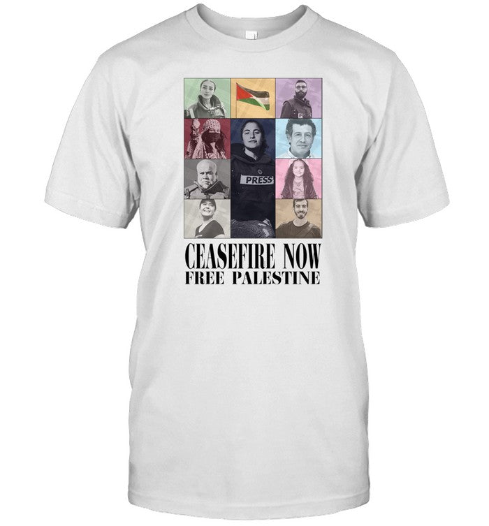 Solongliz Ceasefire Now Free Palestine Shirt