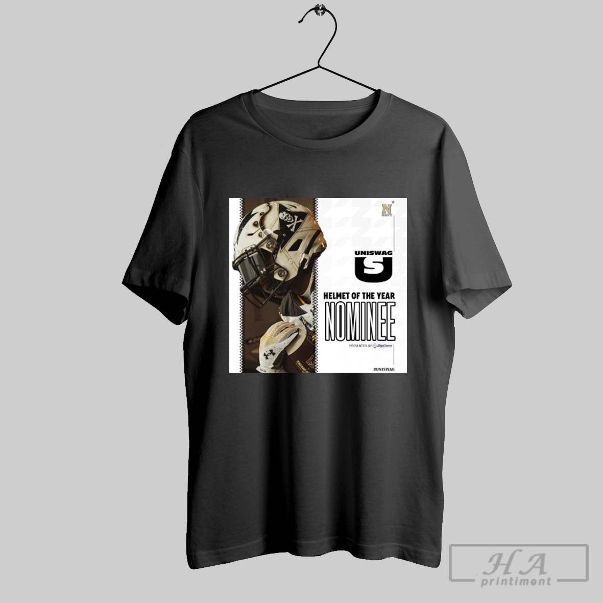 Poster Uniswag Helmet Of The Year Nominee Navy Midshipmen Best Helmet Of 2024 College Football Season T Shirt