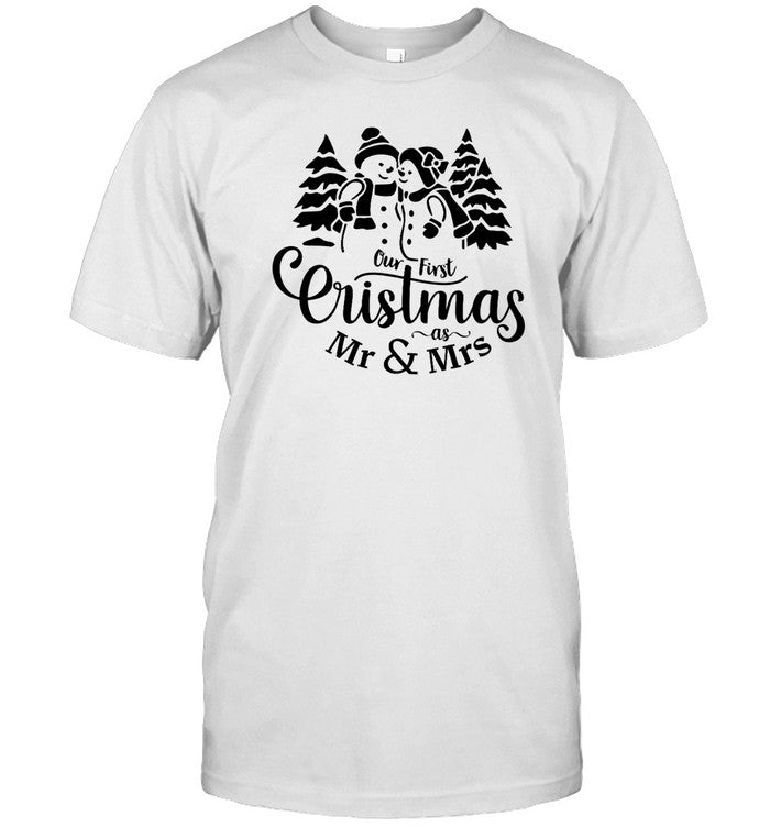 Our First Christmas As Mr & Mrs Matching T-Shirts