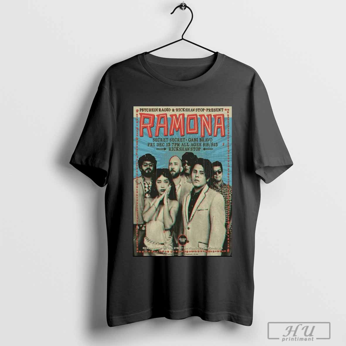 Poster Ramona Rickshaw Stop On December 13 2024 in San Francisco CA T-shirt