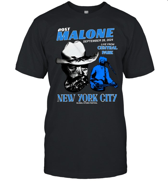 Shirt Post Malone Live from Central Park NY Sep 28 2024