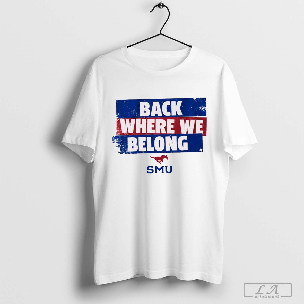 SMU Football Back Where We Belong t-shirt