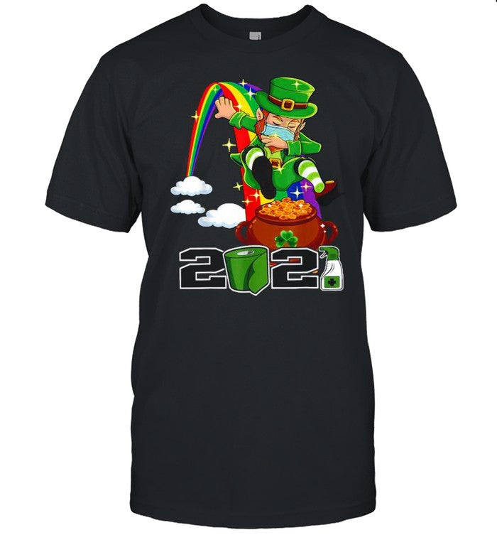 St Patrick’s Day Leprechaun Face Mask 2021 shirt_1