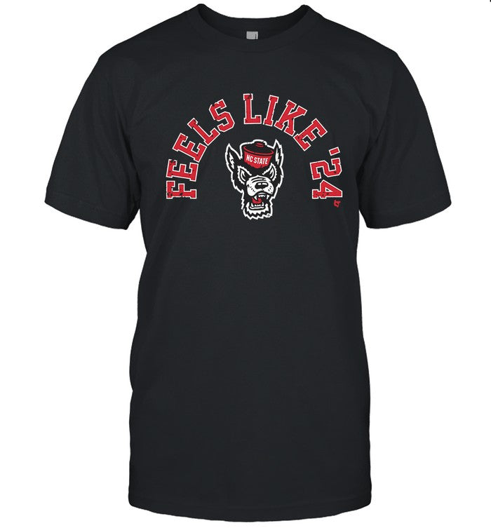 NC State Feels Like 24 Black Tee