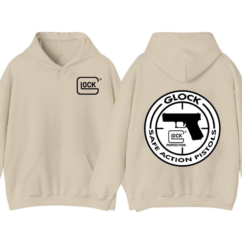 GLOCK Hoodie - Glock safe action... Sweaters - Double side Hoodie - Menswear - Womenswear -Men's Tops Hoodie - Unisex SweatShirt - Glock Shirt