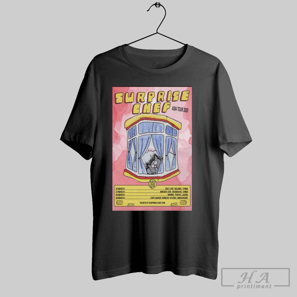 Poster Surprise Chef Asia Tour 2025 Shows 22 March Ddc Live Beijing China T Shirt