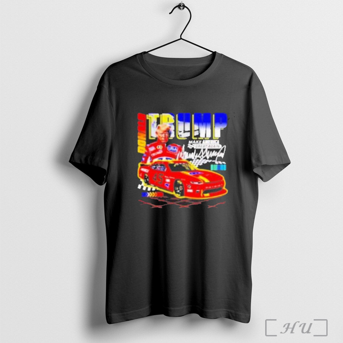Racing Donald Trump Make America Great Again Signature Shirt Sweatshirt