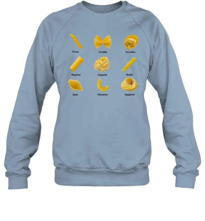 Middleclassfancy Shapes Of Pasta Crewneck Sweatshirt